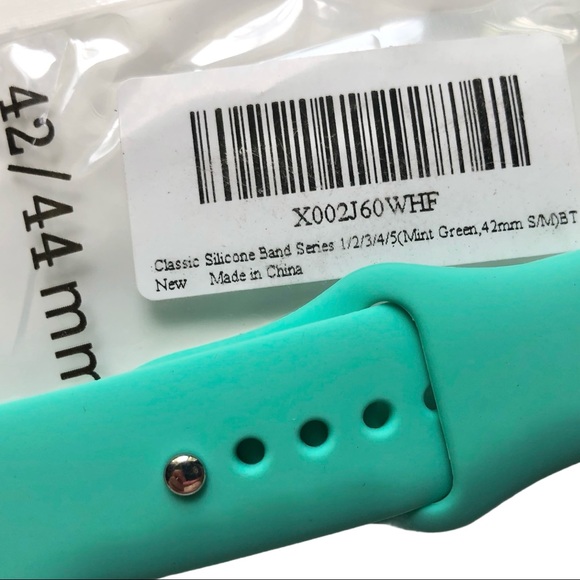 5/$20 NEW MiNT Green Silicone Sport Band Apple Watch 44/45/49mm S/M - Picture 5 of 8